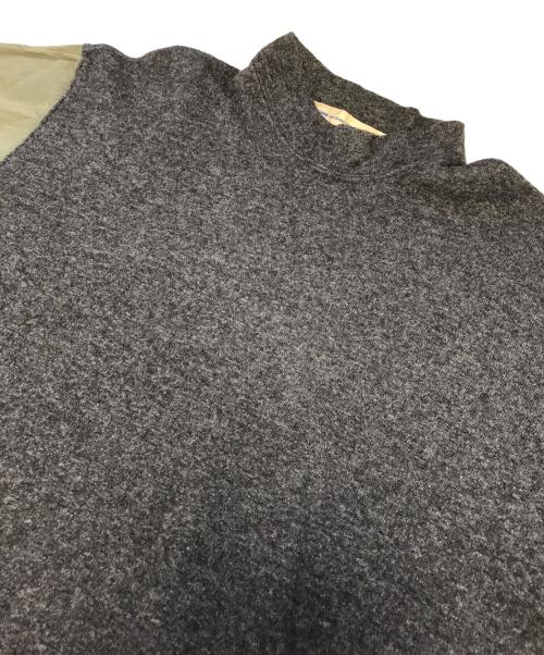 COMME des GARCONS SHIRT（コムデギャルソンシャツ）COMME des GARCONS SHIRT (コムデギャルソンシャツ) 異素材切替ニット グレー サイズ:Lの古着・服飾アイテム