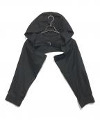 COMME des GARCONS SHIRTコムデギャルソンシャツ）の古着「Hoodie Shirt Sleeve」｜ブラック