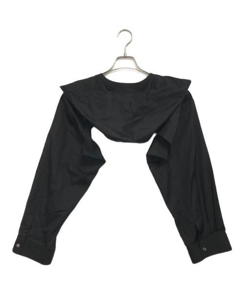COMME des GARCONS SHIRT（コムデギャルソンシャツ）COMME des GARCONS SHIRT (コムデギャルソンシャツ) Hoodie Shirt Sleeve ブラック サイズ:XSの古着・服飾アイテム