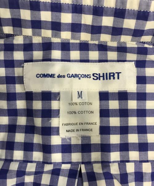 COMME des GARCONS SHIRT（コムデギャルソンシャツ）COMME des GARCONS SHIRT (コムデギャルソンシャツ) ギンガムチェックシャツ ブルー サイズ:Mの古着・服飾アイテム