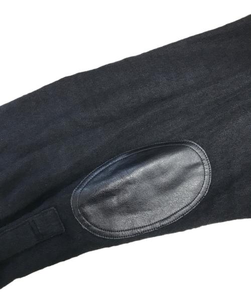 COMME des GARCONS JUNYA WATANABE MAN（コム デ ギャルソン ジュンヤ ワタナベ マン）COMME des GARCONS JUNYA WATANABE MAN (コム デ ギャルソン ジュンヤ ワタナベ マン) エルボーパッチ縮絨シャツ ブラック サイズ:Sの古着・服飾アイテム