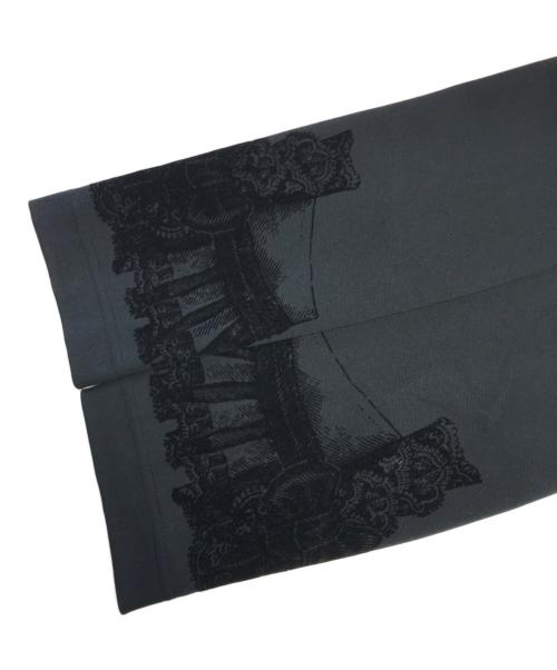 COMME des GARCONS COMME des GARCONS（コムデギャルソン コムデギャルソン）COMME des GARCONS COMME des GARCONS (コムデギャルソン コムデギャルソン) ベロア装飾フリルスウェット ブラック サイズ:Sの古着・服飾アイテム