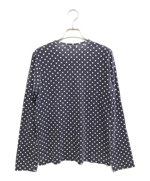 COMME des GARCONS COMME des GARCONS（コムデギャルソン コムデギャルソン）COMME des GARCONS COMME des GARCONS (コムデギャルソン コムデギャルソン) ドット柄ロングスリーブカットソー ネイビー サイズ:Mの古着・服飾アイテム