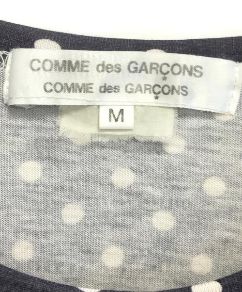 COMME des GARCONS COMME des GARCONS（コムデギャルソン コムデギャルソン）COMME des GARCONS COMME des GARCONS (コムデギャルソン コムデギャルソン) ドット柄ロングスリーブカットソー ネイビー サイズ:Mの古着・服飾アイテム