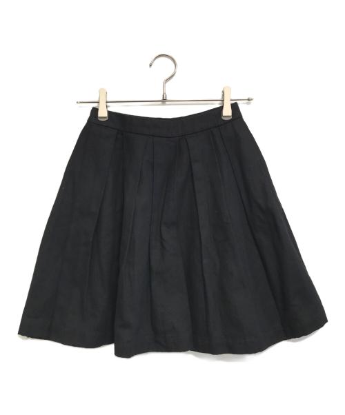 tricot COMME des GARCONS（トリココムデギャルソン）tricot COMME des GARCONS (トリココムデギャルソン) コットンリネンミニスカート ブラック サイズ:Mの古着・服飾アイテム