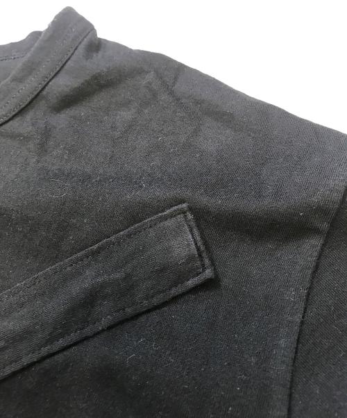 COMME des GARCONS HOMME PLUS（コムデギャルソンオムプリュス）COMME des GARCONS HOMME PLUS (コムデギャルソンオムプリュス) メッセージカットッソー ブラック サイズ:Lの古着・服飾アイテム