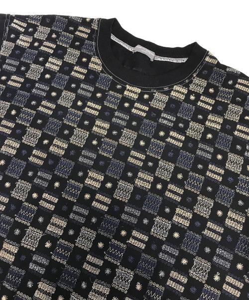 COMME des GARCONS HOMME（コムデギャルソン オム）COMME des GARCONS HOMME (コムデギャルソン オム) 刺繍切替L/Sカットソー ブラック サイズ:表記なしの古着・服飾アイテム