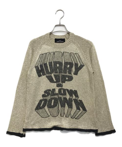 tricot COMME des GARCONS（トリココムデギャルソン）tricot COMME des GARCONS (トリココムデギャルソン) プリントラメニット ベージュ サイズ:表記なしの古着・服飾アイテム