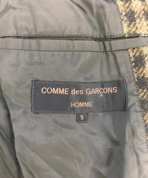 COMME des GARCONS HOMME（コムデギャルソン オム）COMME des GARCONS HOMME (コムデギャルソン オム) 3Bチェックテーラードジャケット ブラウン サイズ:Sの古着・服飾アイテム