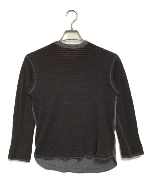 COMME des GARCONS HOMME（コムデギャルソン オム）COMME des GARCONS HOMME (コムデギャルソン オム) 縮絨切替L/Sカットソー グレー サイズ:XSの古着・服飾アイテム