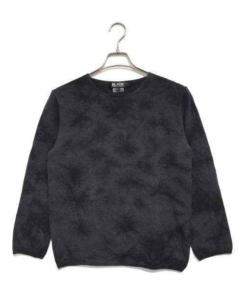 BLACK COMME des GARCONS（ブラックコムデギャルソン）BLACK COMME des GARCONS (ブラックコムデギャルソン) 総柄ニット ブラック サイズ:Lの古着・服飾アイテム
