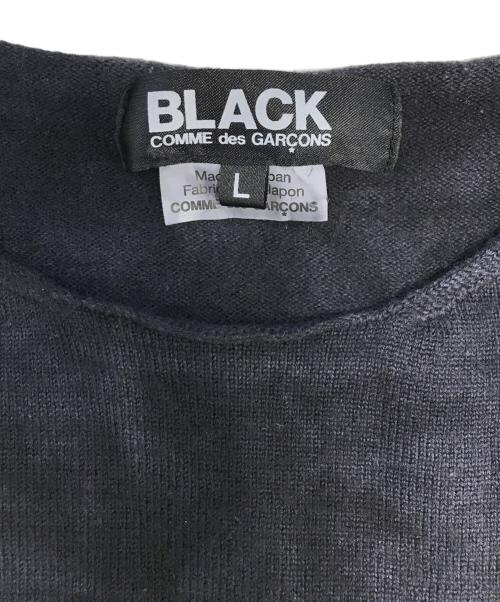 BLACK COMME des GARCONS（ブラックコムデギャルソン）BLACK COMME des GARCONS (ブラックコムデギャルソン) 総柄ニット ブラック サイズ:Lの古着・服飾アイテム
