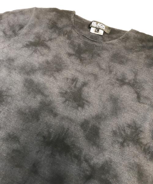 BLACK COMME des GARCONS（ブラックコムデギャルソン）BLACK COMME des GARCONS (ブラックコムデギャルソン) 総柄ニット ブラック サイズ:Lの古着・服飾アイテム