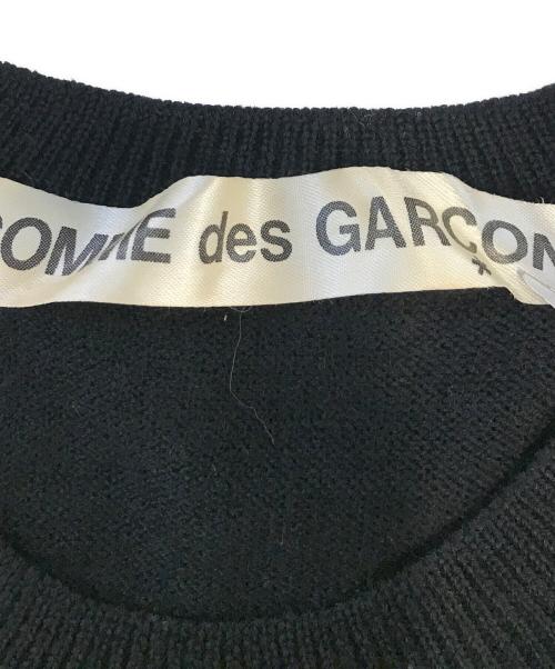 COMME des GARCONS（コムデギャルソン）COMME des GARCONS (コムデギャルソン) バイカラーニット ブラック×パープル サイズ:表記なしの古着・服飾アイテム