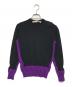 COMME des GARCONS（コムデギャルソン）の古着「バイカラーニット」｜ブラック×パープル