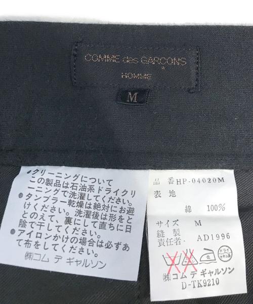 COMME des GARCONS HOMME（コムデギャルソン オム）COMME des GARCONS HOMME (コムデギャルソン オム) スウェット地パンツ ブラック サイズ:Mの古着・服飾アイテム