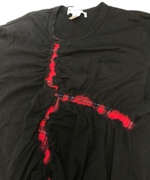 COMME des GARCONS SHIRT（コムデギャルソンシャツ）COMME des GARCONS SHIRT (コムデギャルソンシャツ) タータンチェックS/STシャツ ブラック サイズ:XLの古着・服飾アイテム