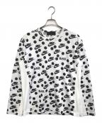 BLACK COMME des GARCONS×NIKEブラックコムデギャルソン×ナイキ）の古着「ロゴドットL/Sカットソー」｜ホワイト