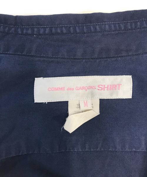 COMME des GARCONS SHIRT（コムデギャルソンシャツ）COMME des GARCONS SHIRT (コムデギャルソンシャツ) パッチワークシャツ ネイビー サイズ:Mの古着・服飾アイテム