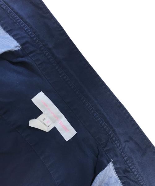 COMME des GARCONS SHIRT（コムデギャルソンシャツ）COMME des GARCONS SHIRT (コムデギャルソンシャツ) パッチワークシャツ ネイビー サイズ:Mの古着・服飾アイテム