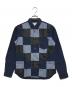 COMME des GARCONS SHIRT（コムデギャルソンシャツ）の古着「パッチワークシャツ」｜ネイビー