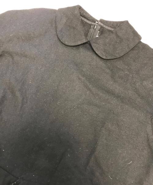 COMME des GARCONS COMME des GARCONS（コムデギャルソン コムデギャルソン）COMME des GARCONS COMME des GARCONS (コムデギャルソン コムデギャルソン) 変形丸襟ウールブラウス ブラック サイズ:Sの古着・服飾アイテム