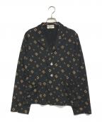 ROBE DE CHAMBRE COMME DES GARCONSローブドシャンブル コムデギャルソン）の古着「総柄変形ジャケット」｜ブラック