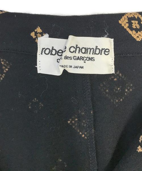 ROBE DE CHAMBRE COMME DES GARCONS（ローブドシャンブル コムデギャルソン）ROBE DE CHAMBRE COMME DES GARCONS (ローブドシャンブル コムデギャルソン) 総柄変形ジャケット ブラック サイズ:表記なしの古着・服飾アイテム