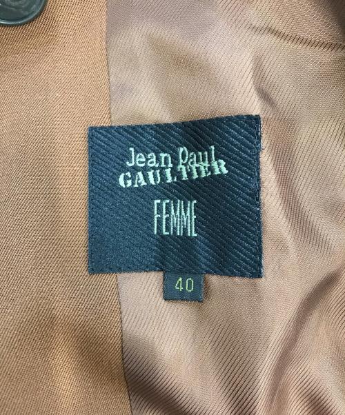 Jean Paul Gaultier FEMME（ジャンポールゴルチエ フェム）Jean Paul Gaultier FEMME (ジャンポールゴルチエ フェム) トレンチコート ブラウン サイズ:40の古着・服飾アイテム