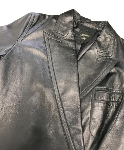 Jean Paul GAULTIER（ジャンポールゴルチェ）Jean Paul GAULTIER (ジャンポールゴルチェ) ロングレザーコート ブラック サイズ:40の古着・服飾アイテム