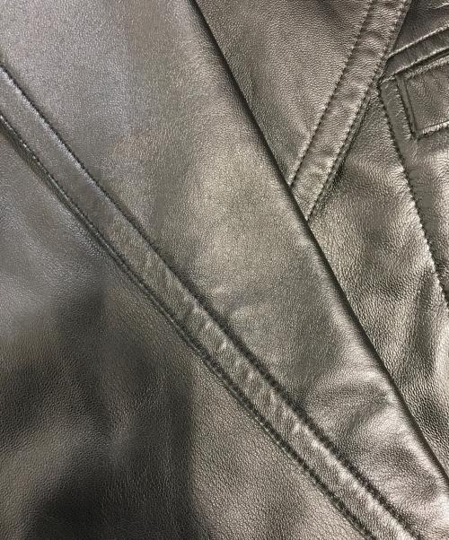 Jean Paul GAULTIER（ジャンポールゴルチェ）Jean Paul GAULTIER (ジャンポールゴルチェ) ロングレザーコート ブラック サイズ:40の古着・服飾アイテム