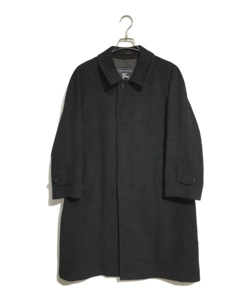Burberry's（バーバリーズ）Burberry's (バーバリーズ) ウールカシミヤ比翼コート ブラック サイズ:表記なしの古着・服飾アイテム