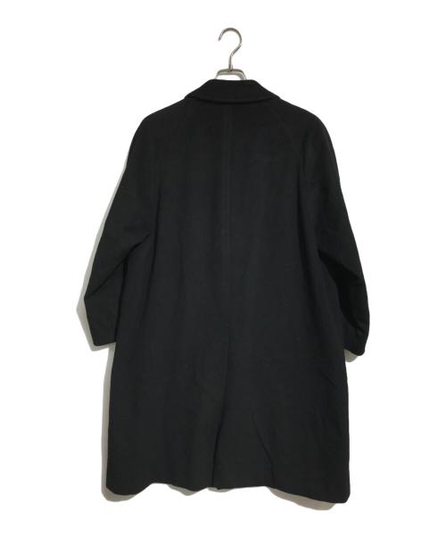 Burberry's（バーバリーズ）Burberry's (バーバリーズ) ウールカシミヤ比翼コート ブラック サイズ:表記なしの古着・服飾アイテム
