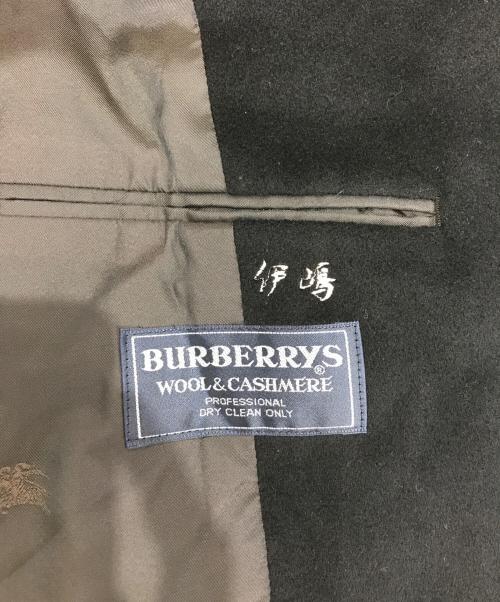 Burberry's（バーバリーズ）Burberry's (バーバリーズ) ウールカシミヤ比翼コート ブラック サイズ:表記なしの古着・服飾アイテム