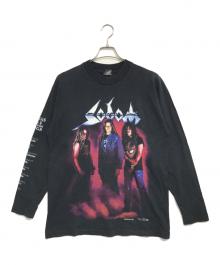 バンドロングスリーブTシャツ（バンドロングスリーブTシャツ）の古着「90s SODOM(ソドム) バンドロングスリーブTシャツ」｜ブラック