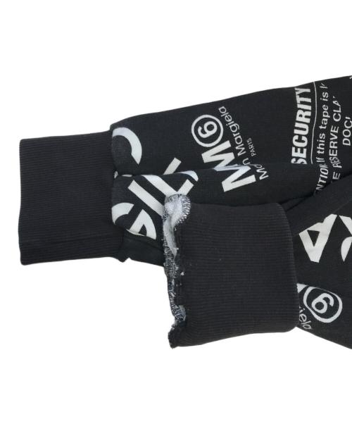 MM6（エムエムシックス）MM6 (エムエムシックス) 総ロゴスウェット ブラック サイズ:16の古着・服飾アイテム