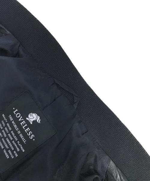 LOVELESS（ラブレス）LOVELESS (ラブレス) レザージャケット ブラック サイズ:Mの古着・服飾アイテム