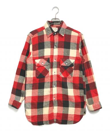 〜40s ROOMY RICHARD ネルシャツ マチ付き 無地 検30s50s 中古・古着通販】ROOMY RICHARD (ルーミーリチャード) 50's マチ付き