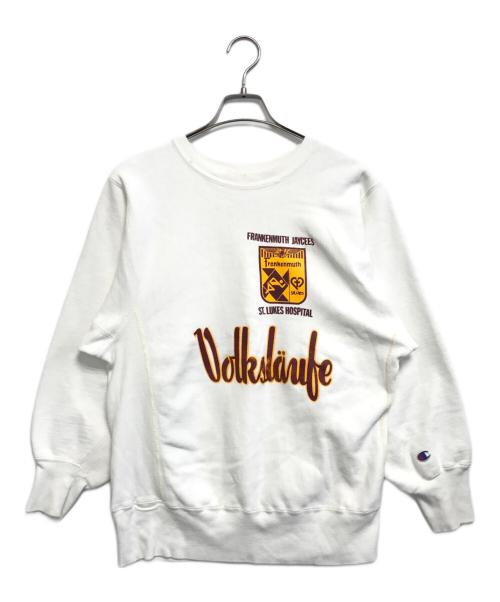 Champion（チャンピオン）Champion (チャンピオン) リバースウィーブスウェット ホワイト サイズ:LARGEの古着・服飾アイテム