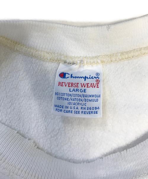 Champion（チャンピオン）Champion (チャンピオン) リバースウィーブスウェット ホワイト サイズ:LARGEの古着・服飾アイテム