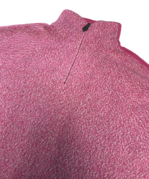 HERMES（エルメス）HERMES (エルメス) ハーフジップカシミヤニット ピンク サイズ:Ｍの古着・服飾アイテム