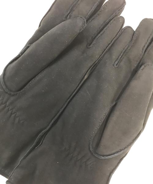 HERMES（エルメス）HERMES (エルメス) ラビットファーレザーグローブ ブラックの古着・服飾アイテム