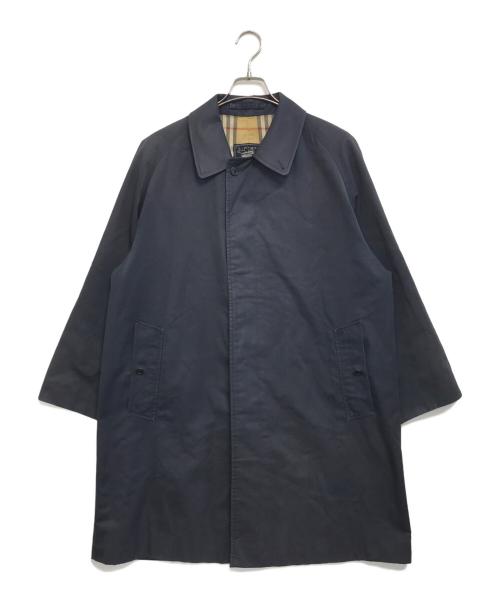 Burberry's（バーバリーズ）Burberry's (バーバリーズ) 裏ノバチェックステンカラーコート ネイビー サイズ:表記なしの古着・服飾アイテム