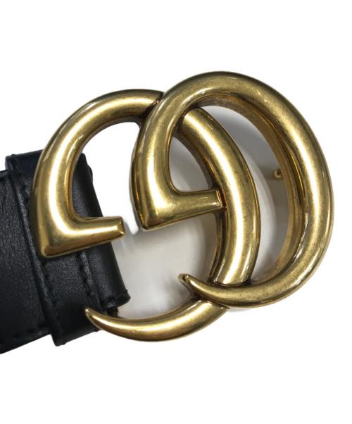 GUCCI（グッチ）GUCCI (グッチ) GGマーモントレザーベルト サイズ:90・36の古着・服飾アイテム