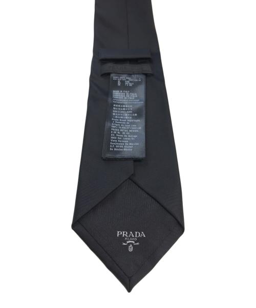 PRADA（プラダ）PRADA (プラダ) 三角ロゴプレートネクタイ サイズ:表記なしの古着・服飾アイテム