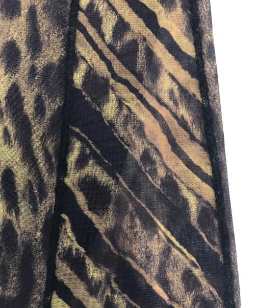 Jean Paul Gaultier FEMME（ジャンポールゴルチエ フェム）Jean Paul Gaultier FEMME (ジャンポールゴルチエ フェム) パワーネットワンピース ブラウン サイズ:40の古着・服飾アイテム