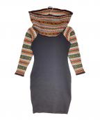 JUNIOR GAULTIERジュニアゴルチエ）の古着「ニットワンピース」｜ブラック