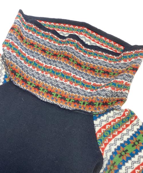 JUNIOR GAULTIER（ジュニアゴルチエ）JUNIOR GAULTIER (ジュニアゴルチエ) ニットワンピース ブラック サイズ:40の古着・服飾アイテム