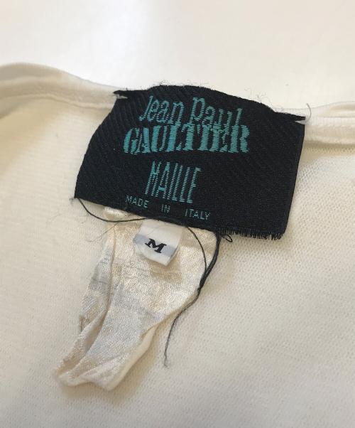 Jean Paul GAULTIER MAILLE（ジャンポールゴルチエ マイユ）Jean Paul GAULTIER MAILLE (ジャンポールゴルチエ マイユ) 切替Tシャツ ホワイト サイズ:Mの古着・服飾アイテム