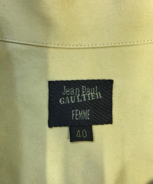 Jean Paul Gaultier FEMME（ジャンポールゴルチエ フェム）Jean Paul Gaultier FEMME (ジャンポールゴルチエ フェム) 多重ボタンシャツ 黄緑 サイズ:40の古着・服飾アイテム